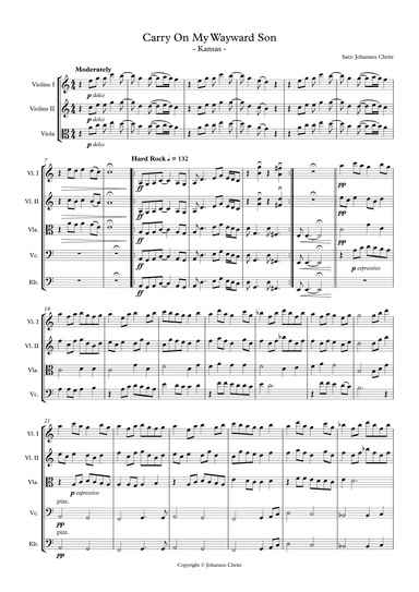 Carry On Wayward Son (arr. Johannes Christ)