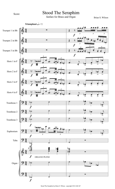 Stood The Seraphim (score)