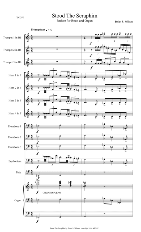 Stood The Seraphim (score)
