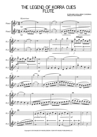 The Legend Of Korra Cues (arr. Ellen Macpherson)