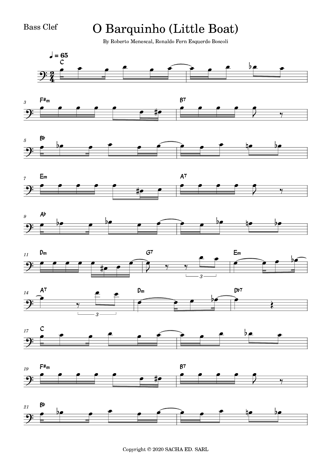 Little Boat (o Barquinho) (arr. Fabio Eduardo de Oliveira)