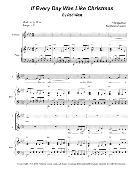 If Every Day Was Like Christmas (arr. Stephen DeCesare)