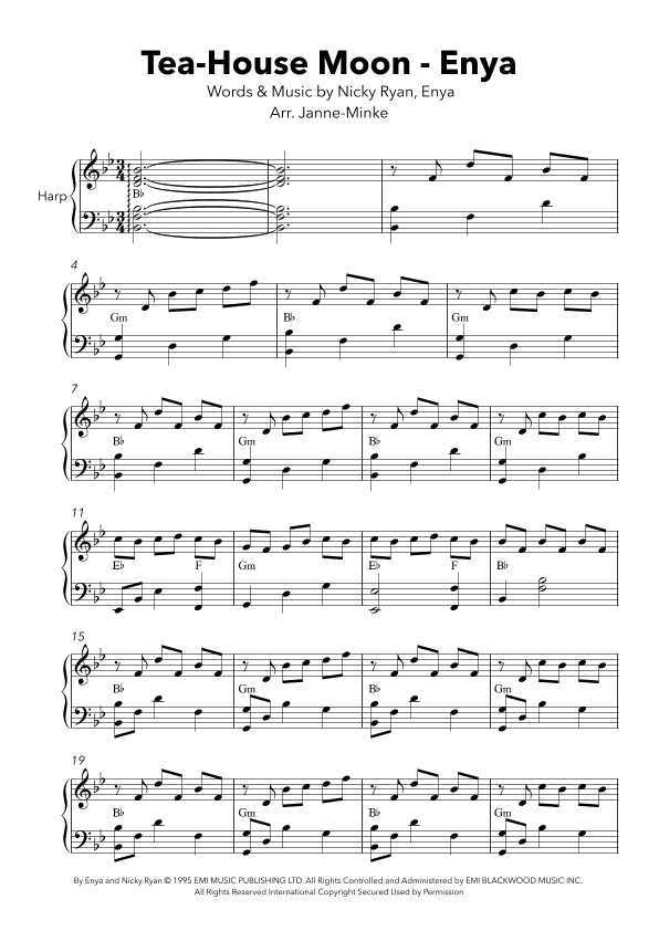 Teahouse Moon (arr. Janne-Minke)