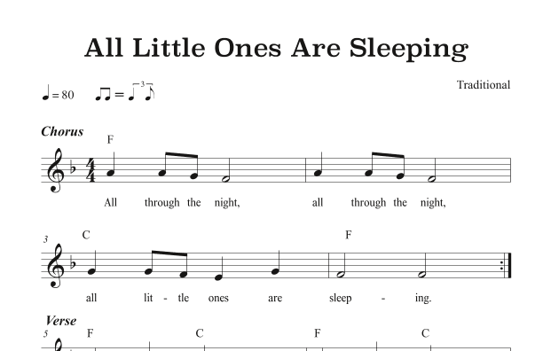 All Little Ones are Sleeping (arr. Riverside Guitar School)