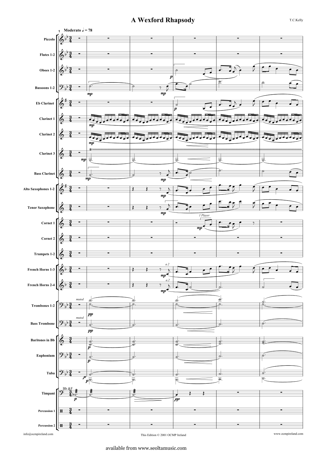 A Wexford Rhapsody (arr. T. C. Kelly)