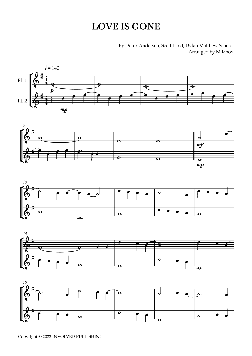 Love Is Gone (arr. Milanov)