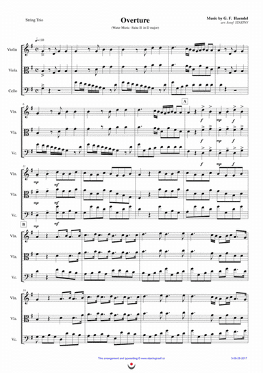 Overture (Water Music) (arr. Josef STASTNY)