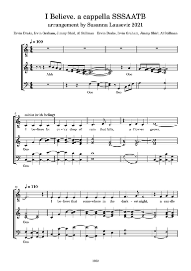 I Believe (arr. Susanna Lausevic)