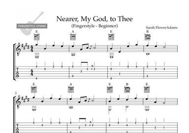 Nearer, my God, to Thee -Fingerstyle Guitar (Beginner) (arr. A. Carreiro)