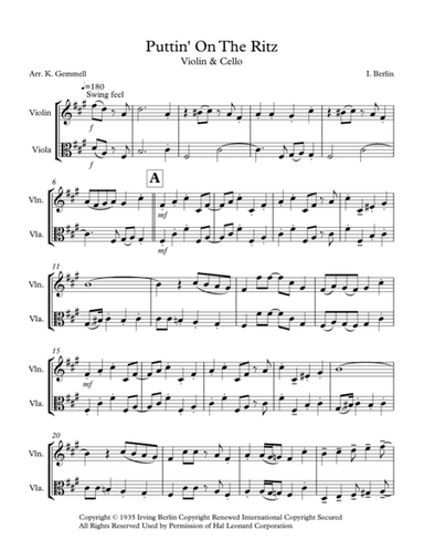 Puttin' On The Ritz (arr. Keith Gemmell)