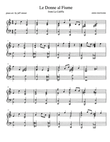 Le Donne Al Fiume (arr. jeff siesser)