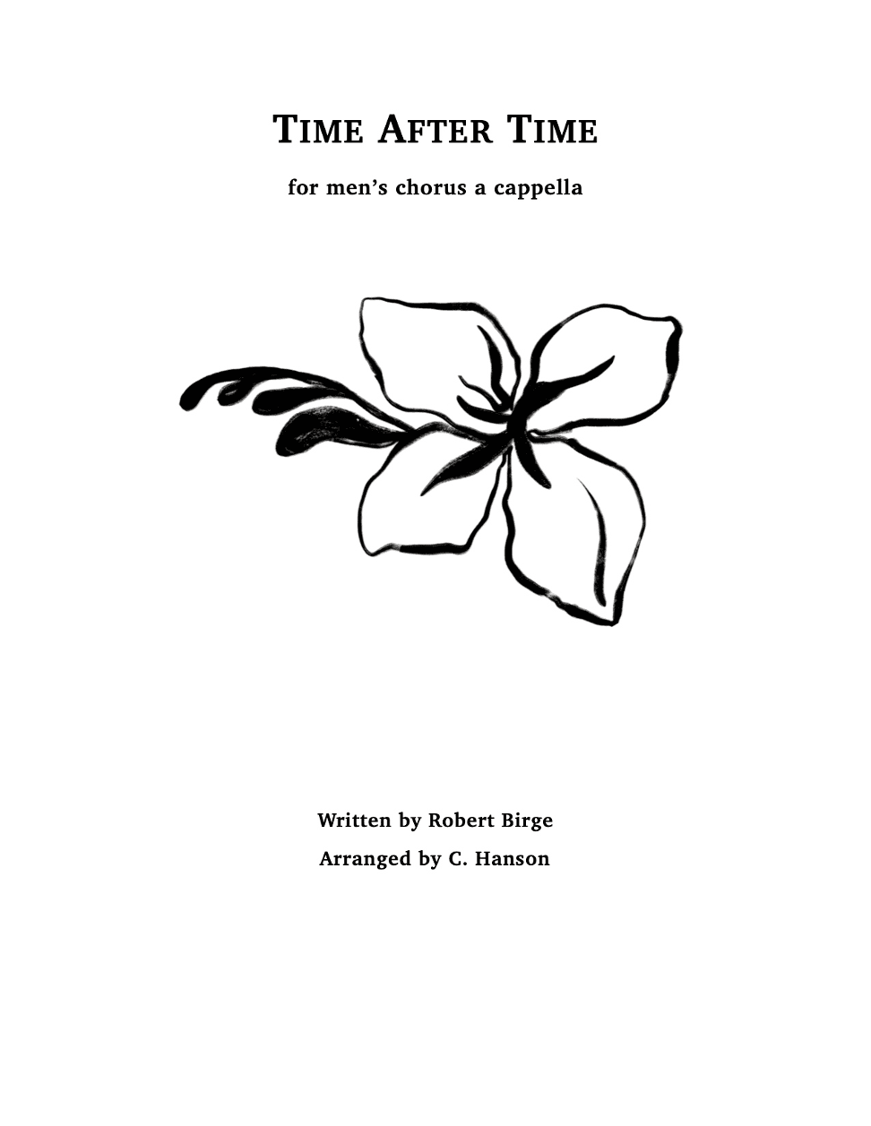 Time After Time (arr. C. Hanson)