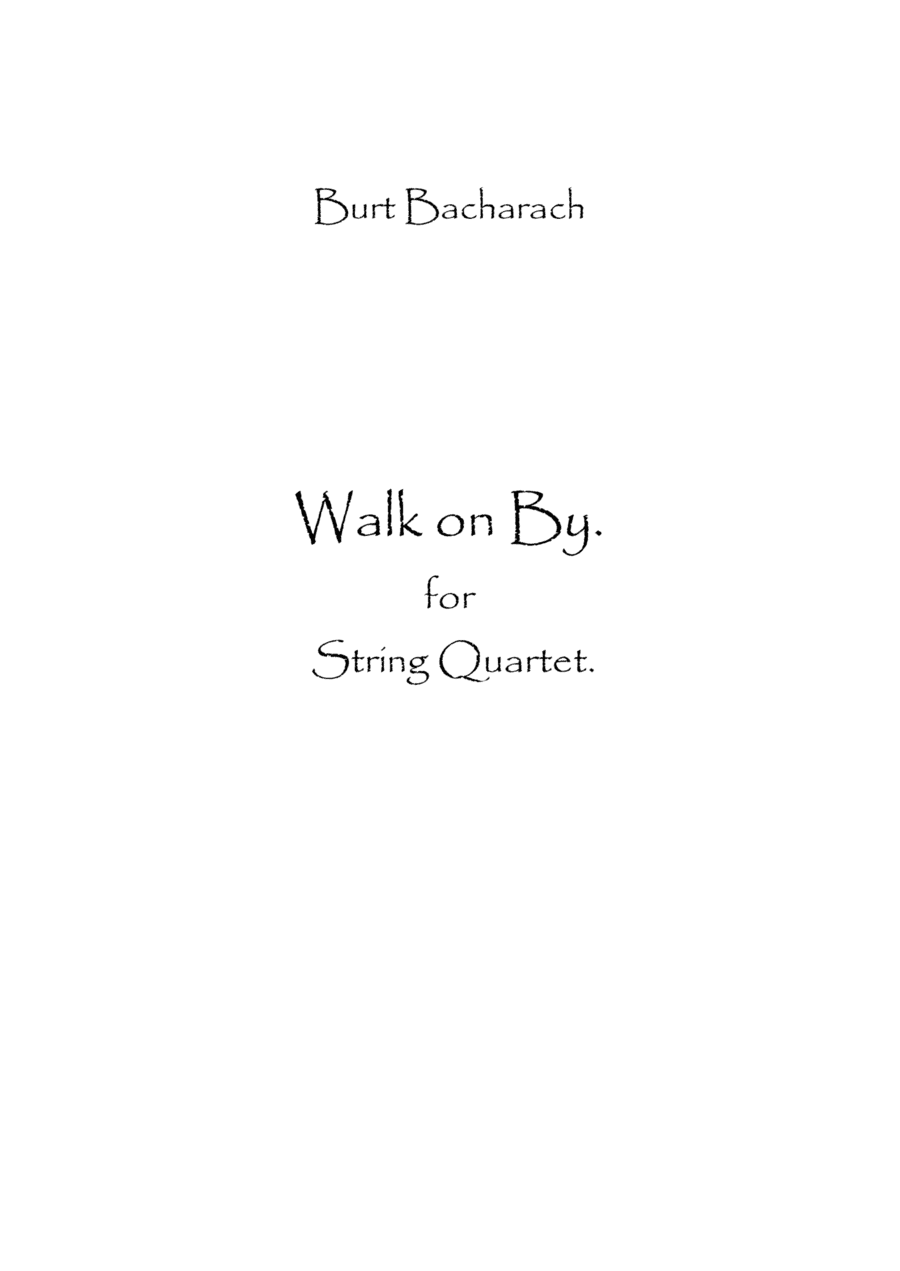 Walk On By (arr. Spence Bundy)