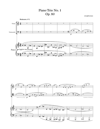 Piano Trio No. 1, Op. 80