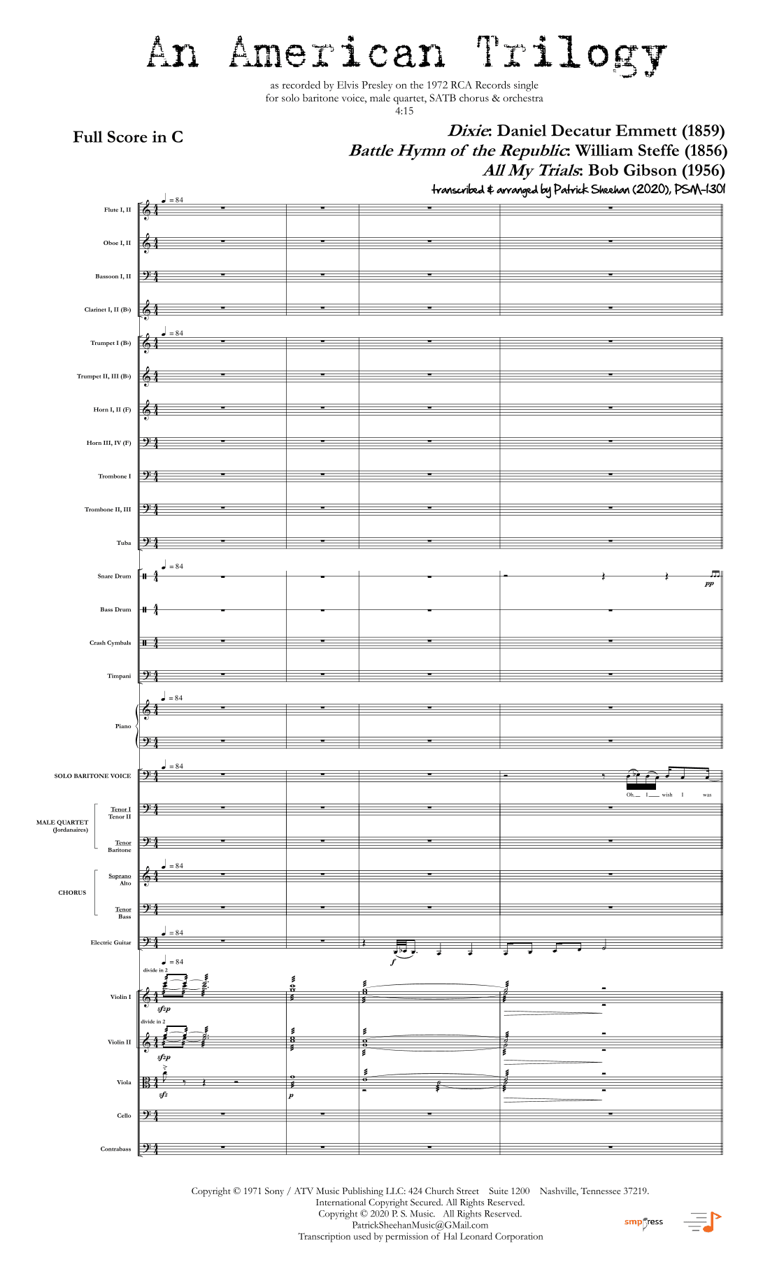An American Trilogy (arr. Patrick Sheehan)