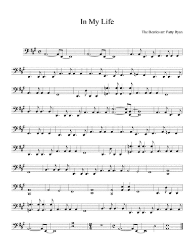 In My Life (arr. Patricia Ryan)