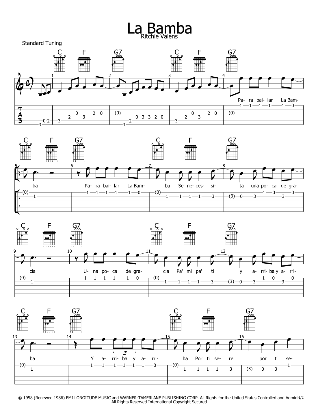 La Bamba (arr. Philip M Jackson)