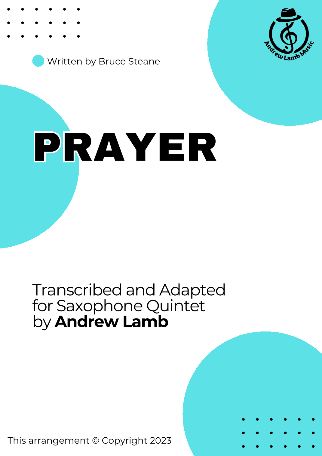 Bruce Steane | Prayer | for Saxophone Quintet) (arr. Andrew Lamb)