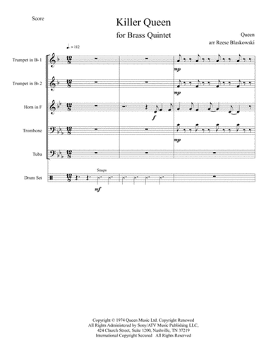 Killer Queen (arr. Reese Blaskowski)
