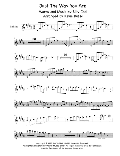 Just The Way You Are (arr. Kevin Busse)