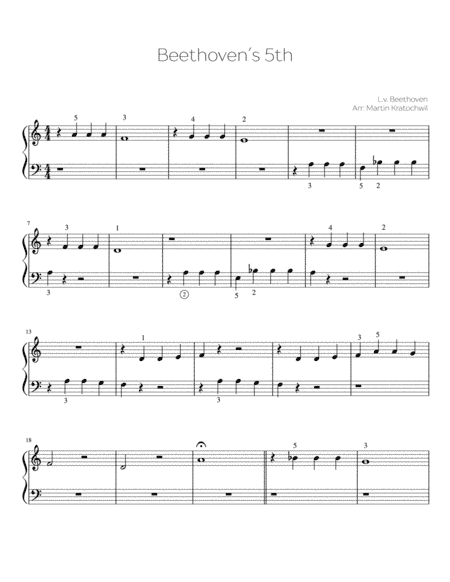 Beethoven Fifth Symphony (Theme) (arr. Martin Kratochwil)