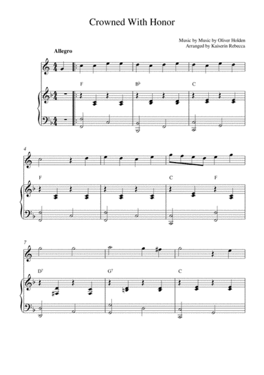 Crowned With Honor (arr. Kaiserin Rebecca)