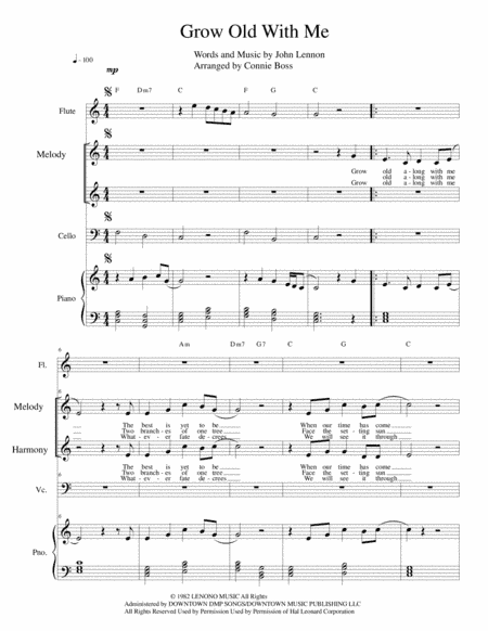 Grow Old With Me (arr. Connie Boss)