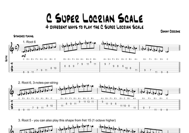 C Super Locrian Scale (4 Ways to Play)