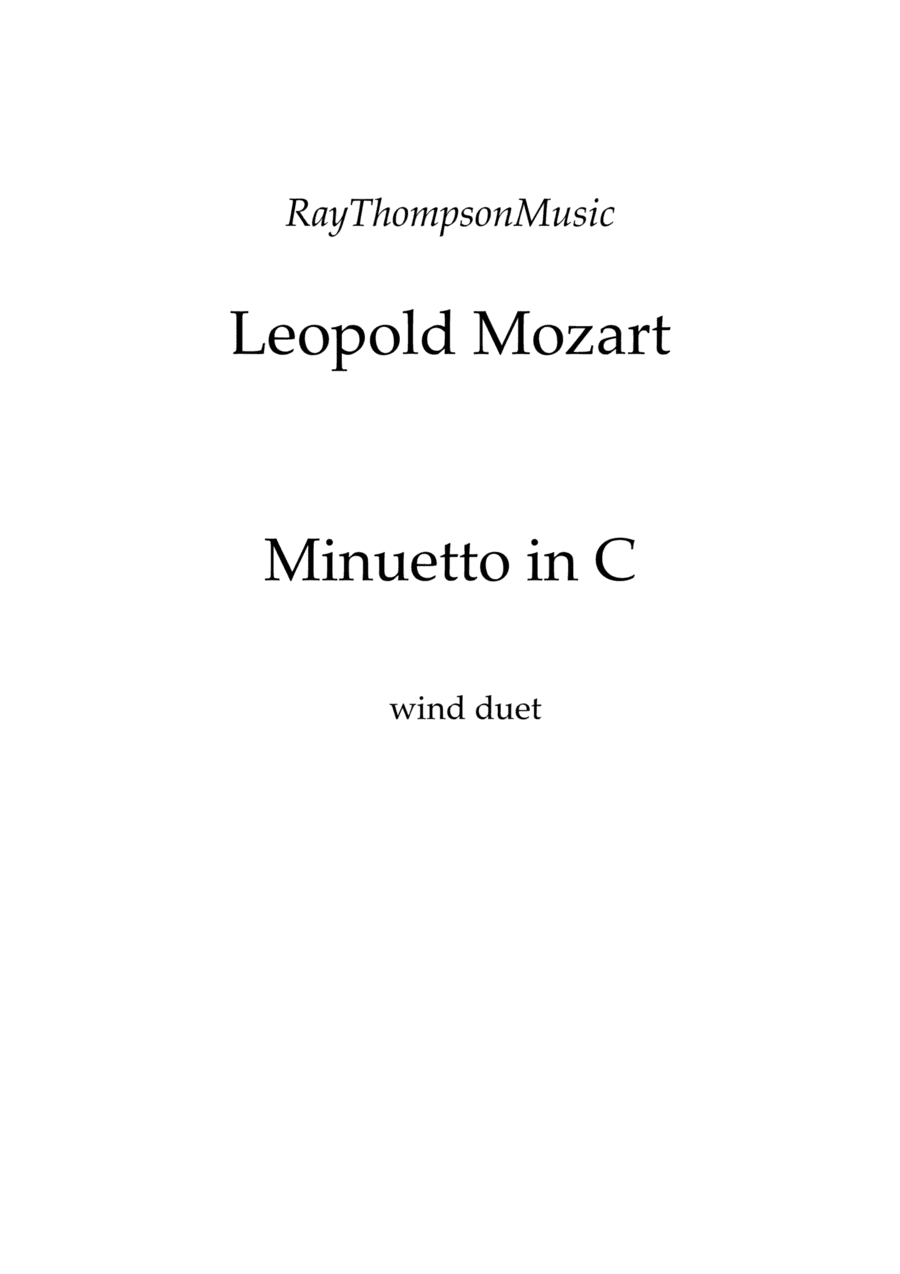 Mozart (Leopold): Little Keyboard Pieces from Notenbuch für Wolfgang (Notebook for Wolfgang)- Minuet (arr. Ray  Thompson)