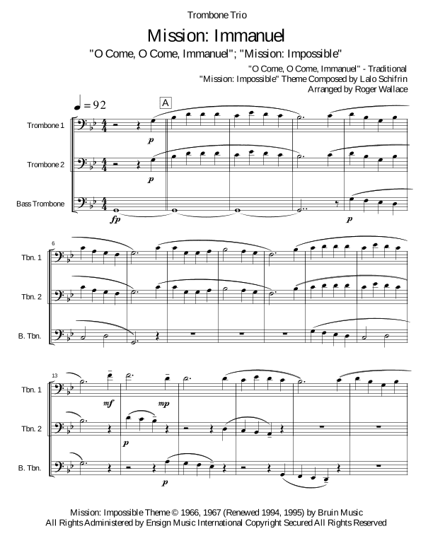 Mission: Impossible Theme (arr. Roger Wallace)