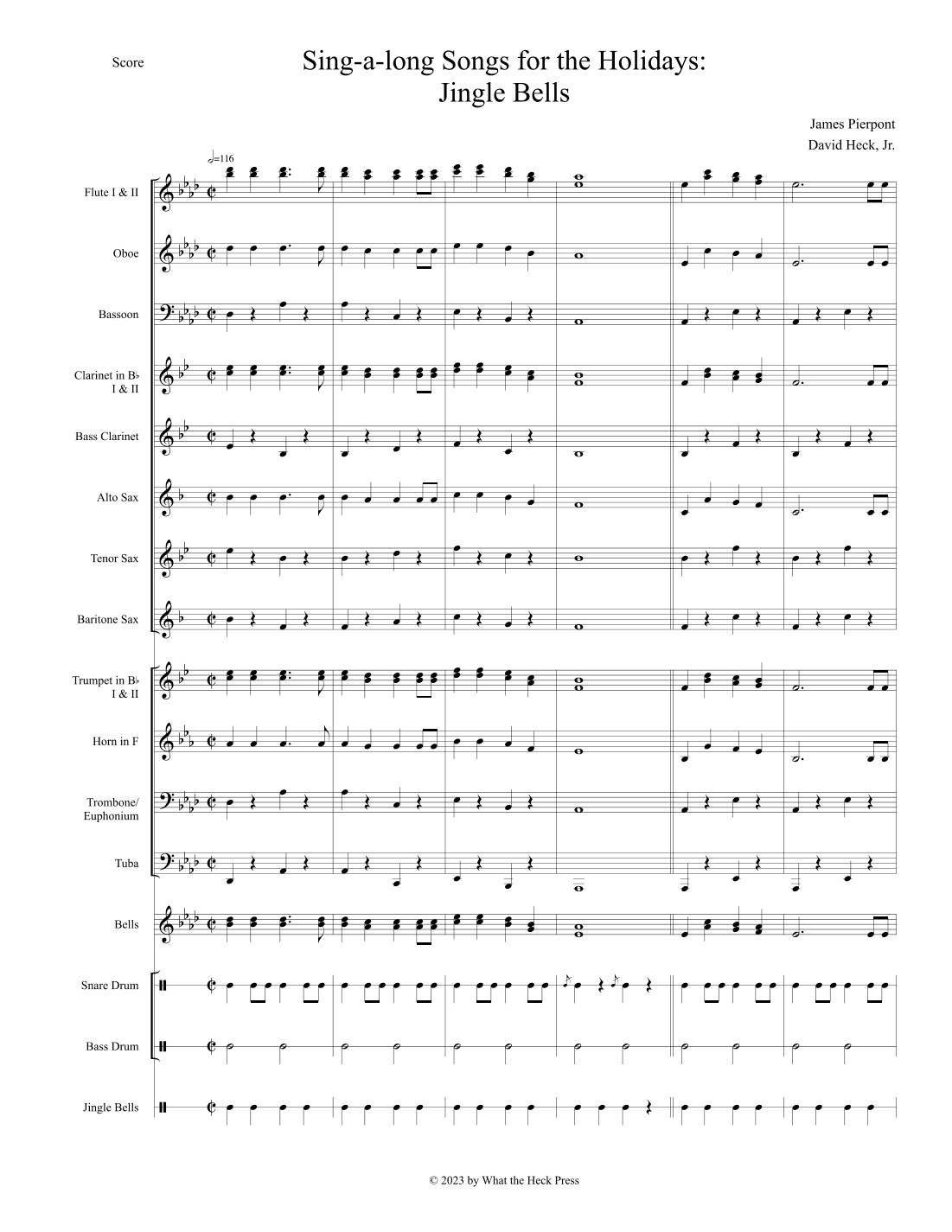 Sing-a-long Songs for the Holidays: Jingle Bells (arr. David Heck, Jr.)