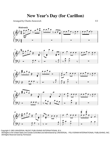 New Year's Day (arr. Charles Semowich)