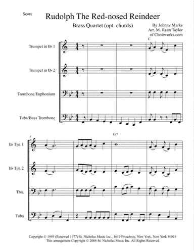 Rudolph The Red-nosed Reindeer (arr. M. Ryan Taylor)