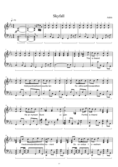 Skyfall (arr. Adele Adkins)
