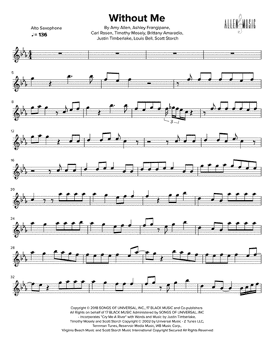 Without Me (arr. Nathan Allen)