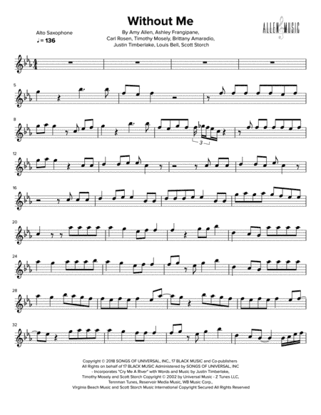 Without Me (arr. Nathan Allen)