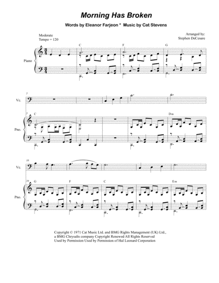 Morning Has Broken (arr. Stephen DeCesare)