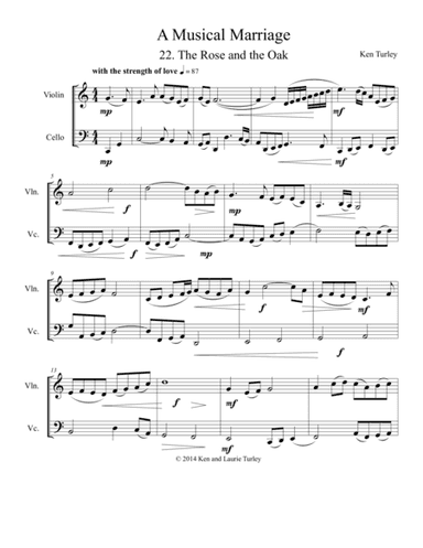 String Duo No 22 from A Musical Marriage "The Rose and The Oak"