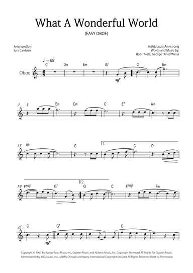What A Wonderful World (arr. Iury Cardoso)