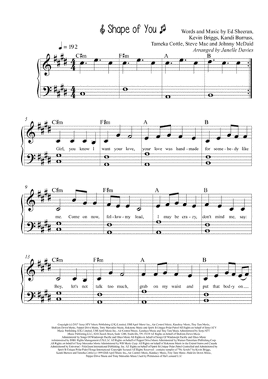 Shape Of You (arr. Janelle Davies)