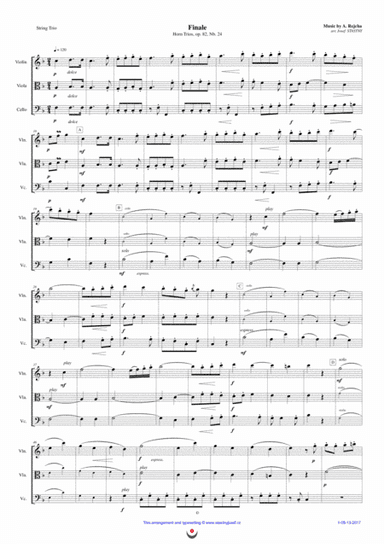 Horn Trios, Nb. 24 -  FINALE (arr. Josef STASTNY)