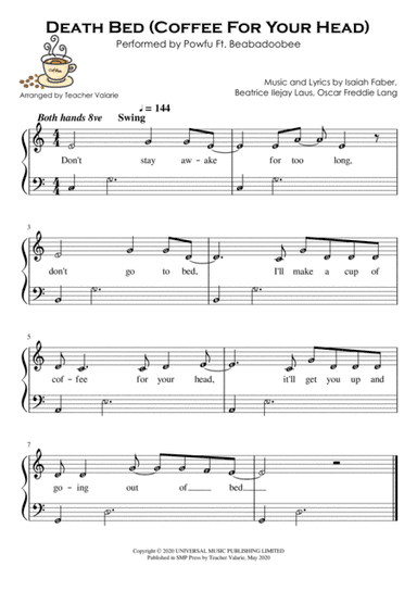 Death Bed (arr. Teacher Valarie)