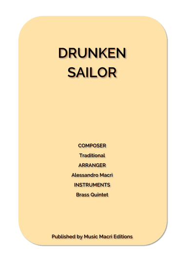 Drunken Sailor (arr. Alessandro Macrì)