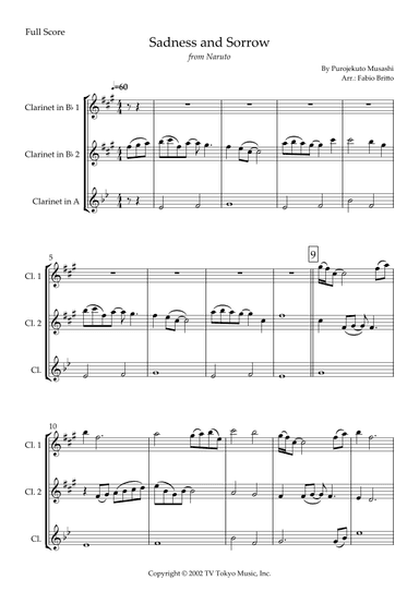Sadness And Sorrow (arr. Fabio Britto)