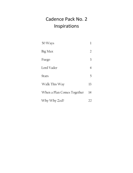 Cadence Pack 2 (inspirations)