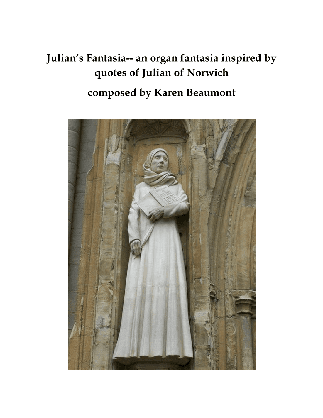 Julian's Fantasia -- organ fantasia inspired by quotes of Julian of Norwich