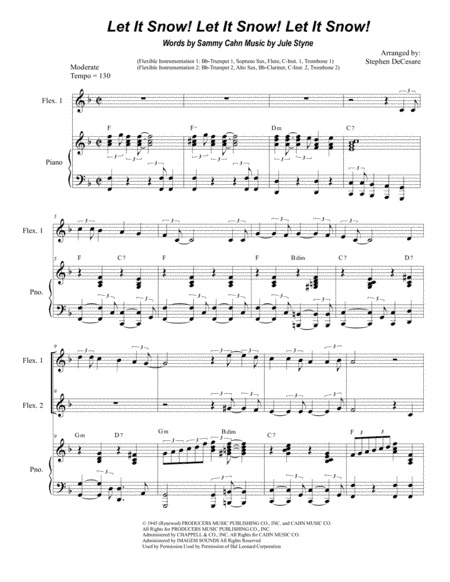Let It Snow! Let It Snow! Let It Snow! (arr. Stephen DeCesare)