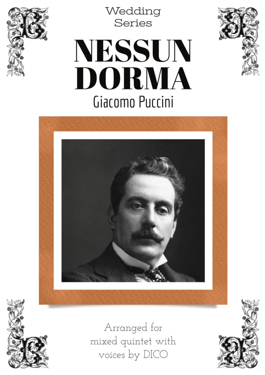 NESSUN DORMA (in G) - for voices & flexible quintet (arr. Dico)