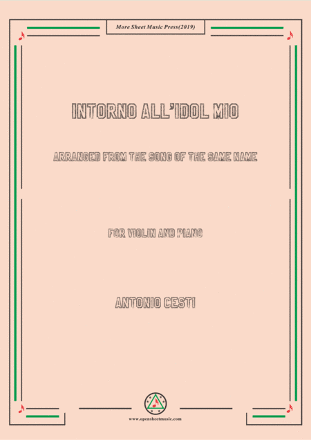 Cesti-Intorno all'idol mio, for Violin and Piano (arr. MSM)
