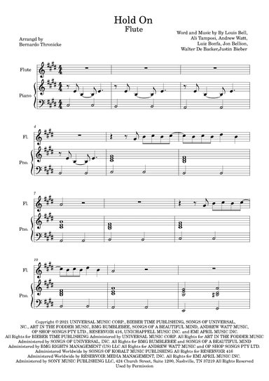 Hold On (arr. Bernardo Thronicke)